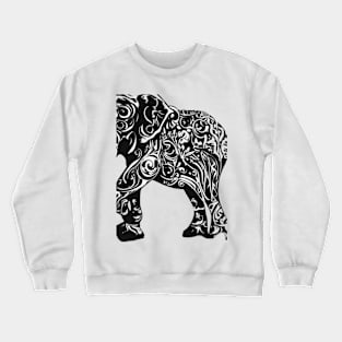 Elephant Shadow Silhouette Anime Style Collection No. 124 Crewneck Sweatshirt